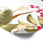 Welcome Tee Brautparty Weihnachtsdesign Poster (Ecke)