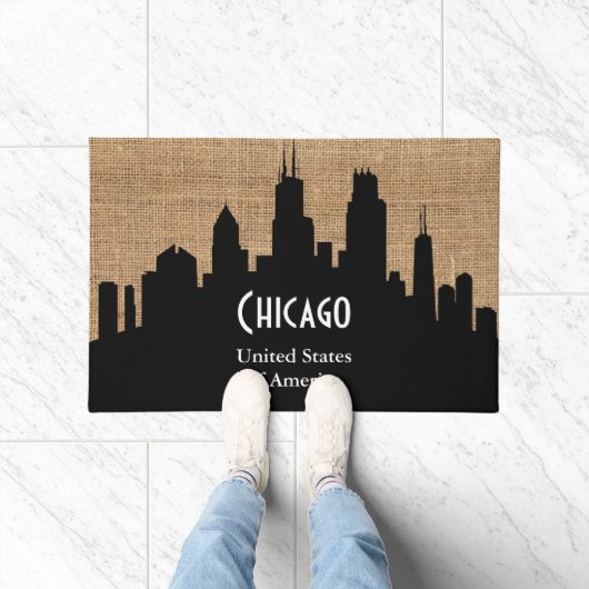 Welcome Texture Burlap - Chicago Fußmatte (Indoor)