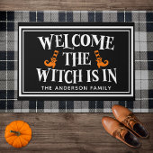 "Welcome, The Witch Is In" Funny Halloween Fußmatte
