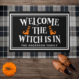 "Welcome, The Witch Is In" Funny Halloween Fußmatte