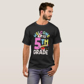 Welcome To 5Th Grade Class Pupil Grader School T-Shirt (Vorne ganz)