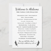 Welcome to Alabama Personalized with Local Phrases (Vorderseite)