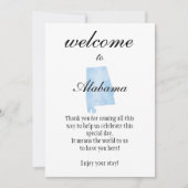 Welcome to Alabama Personalized with Local Phrases (Vorderseite)