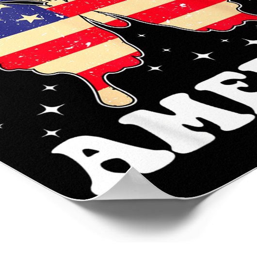 Welcome To America Patriotic Butterfly New America Poster (Ecke)