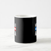 Welcome To America Patriotic Usa Flag New American Kaffeetasse (Mittel)