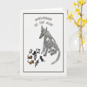 "Welcome to club", neues Baby, lustig Karte (Gelbe Blume)