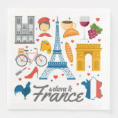 Welcome to France Serviette (Vorderseite)