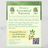 Welcome to Greenleaf Nursery Branding Flyer (Vorne)