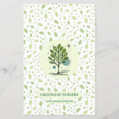Welcome to Greenleaf Nursery Branding  Flyer (Hinten)