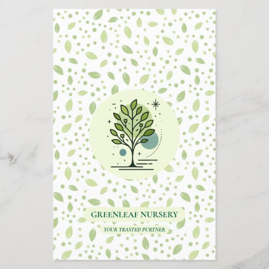 Welcome to Greenleaf Nursery Branding  Flyer (Hinten)