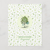 Welcome to Greenleaf Nursery Branding Flyer (Hinten)
