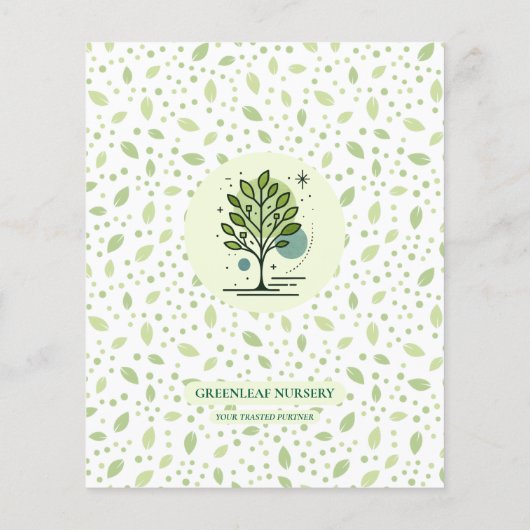 Welcome to Greenleaf Nursery Branding Flyer (Hinten)
