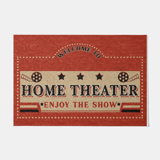 Welcome To Home Theater Rug, Home Decoration Fußmatte (Vorderseite)