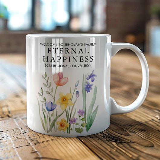 Welcome to Jehovah's Family Eternal Happiness Kaffeetasse