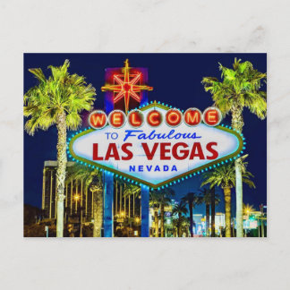 Welcome to Las Vegas Postcard Postkarte