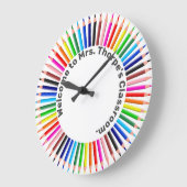 Welcome to my Classroom Große Wanduhr (Winkel)