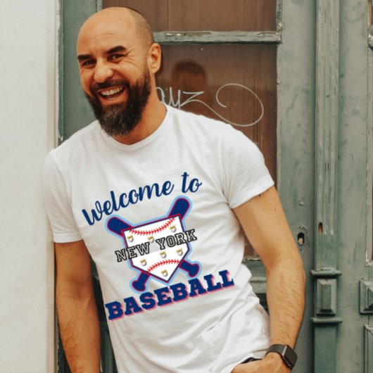 "Welcome to New York Baseball" City Pride Sports  T-Shirt