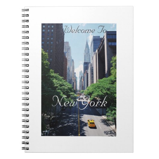 Welcome to New York, USA, Spiral Foto Note Book, Notizblock (Vorderseite)