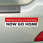 welcome-to-now-go-Zuhause-Template-01 Autoaufkleber (Auf Auto)