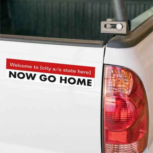 welcome-to-now-go-Zuhause-Template-01 Autoaufkleber (Auf Lkw)