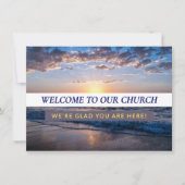 Welcome to Our Church Visitors Connection Card Karte (Vorderseite)
