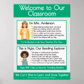 Welcome to Our Classroom Teacher Anchor Chart Poster (Vorne)