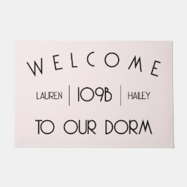 "Welcome to our Dorm" Individuellen Namen und Room Fußmatte