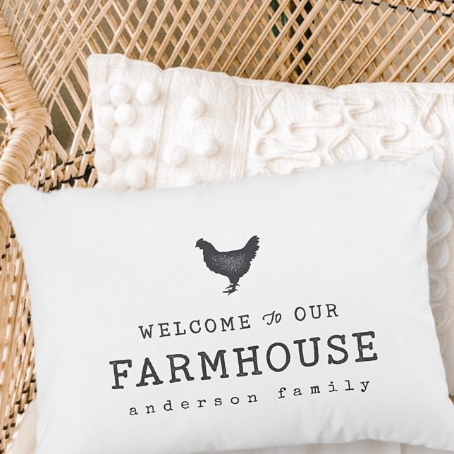 Welcome to our Farmhouse Country Rustic Chicken Dekokissen (Von Creator hochgeladen)