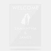 Welcome to Our Forever – Minimal Design Acrylschild (Vorderseite)