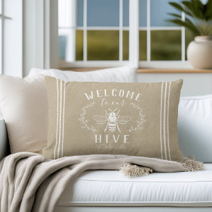 Welcome to Our Hive Personalized Lendenkissen