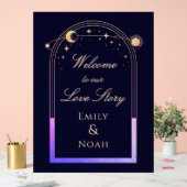 Welcome To Our Love Story Wedding Welcome Sign Acrylschild (Hochzeit)