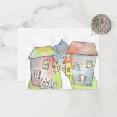 Welcome to Our Neighborhood! Mitteilungskarte (Vorderseite/Rückseite Beispiel)