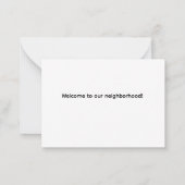 Welcome to Our Neighborhood! Mitteilungskarte (Rückseite)