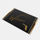 Welcome to our retirement home Florida state map  Fußmatte (Schrägansicht)