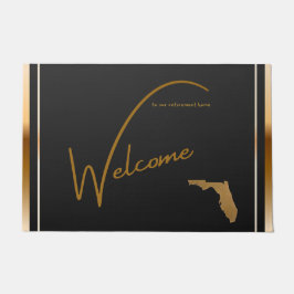 Welcome to our retirement home Florida state map  Fußmatte