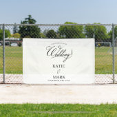 Welcome To Our Wedding Calligraphy Hanging Banner (InSitu)