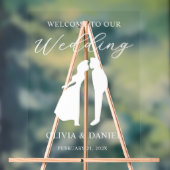 Welcome to Our Wedding Modern Script Acrylschild (Neutral)
