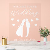 Welcome to Our Wedding Personalized Acrylschild (Hochzeit)