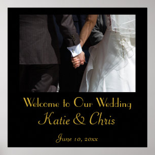 Welcome to our wedding poster