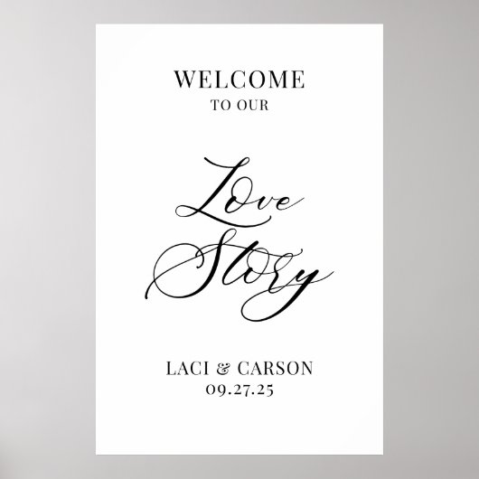 Welcome to our wedding poster (Vorne)