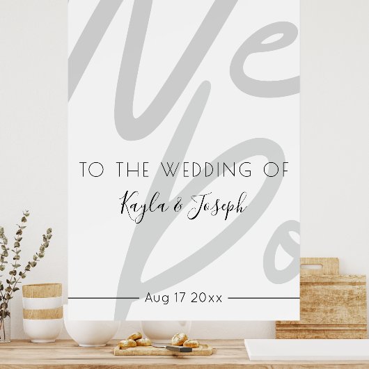 Welcome to our wedding poster (Küche)