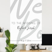 Welcome to our wedding poster (Heimbüro)