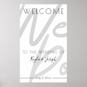 Welcome to our wedding poster (Vorne)