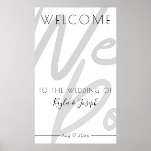 Welcome to our wedding poster