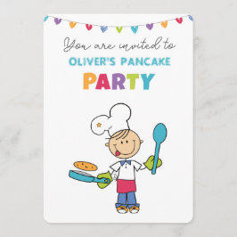 Welcome to Pancake Party invitation Einladung