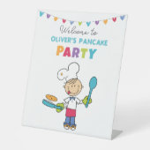Welcome to Pancake Party – Personalized Kids Sockelschild (Vorderseite)