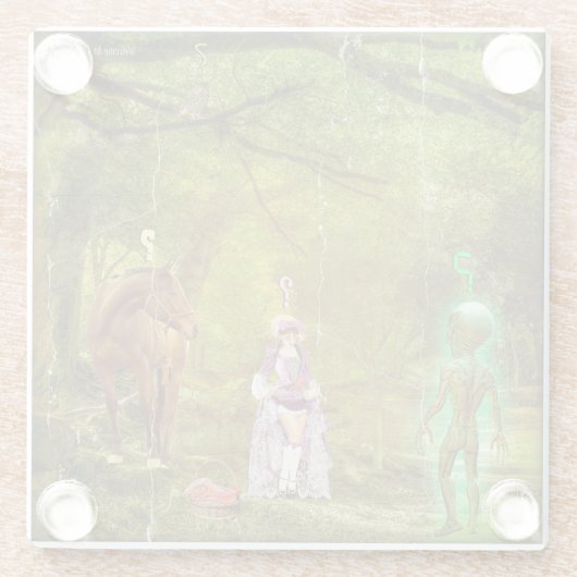 Welcome to Planet Earth Glasuntersetzer (Rückseite)