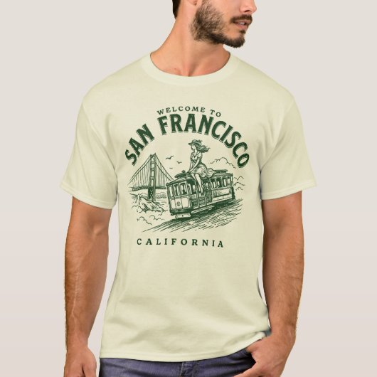Welcome to San Francisco City California T-Shirt (Vorderseite)