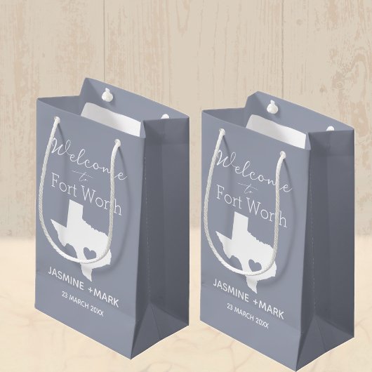 Welcome to Texas Fort Worth Custom Party  Medium G Kleine Geschenktüte