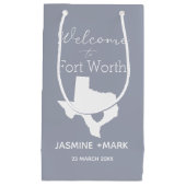 Welcome to Texas Fort Worth Custom Party  Medium G Kleine Geschenktüte (Vorderseite)